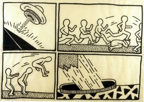 The Political Line by Keith Haring — Kanika Anand